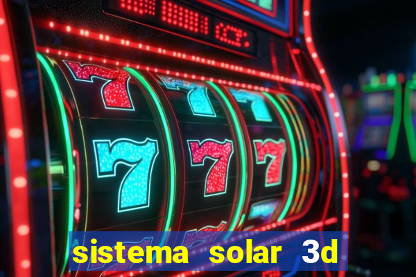 sistema solar 3d em movimento